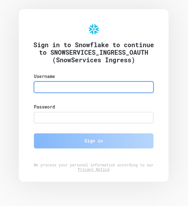 Snowflake Oauth